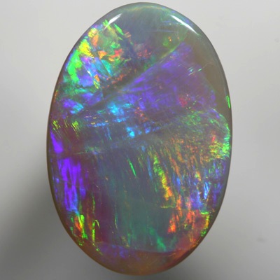 SOLID SEMI BLACK OPAL Large rainbow rolling flashes of bright fire SEE VIDEO